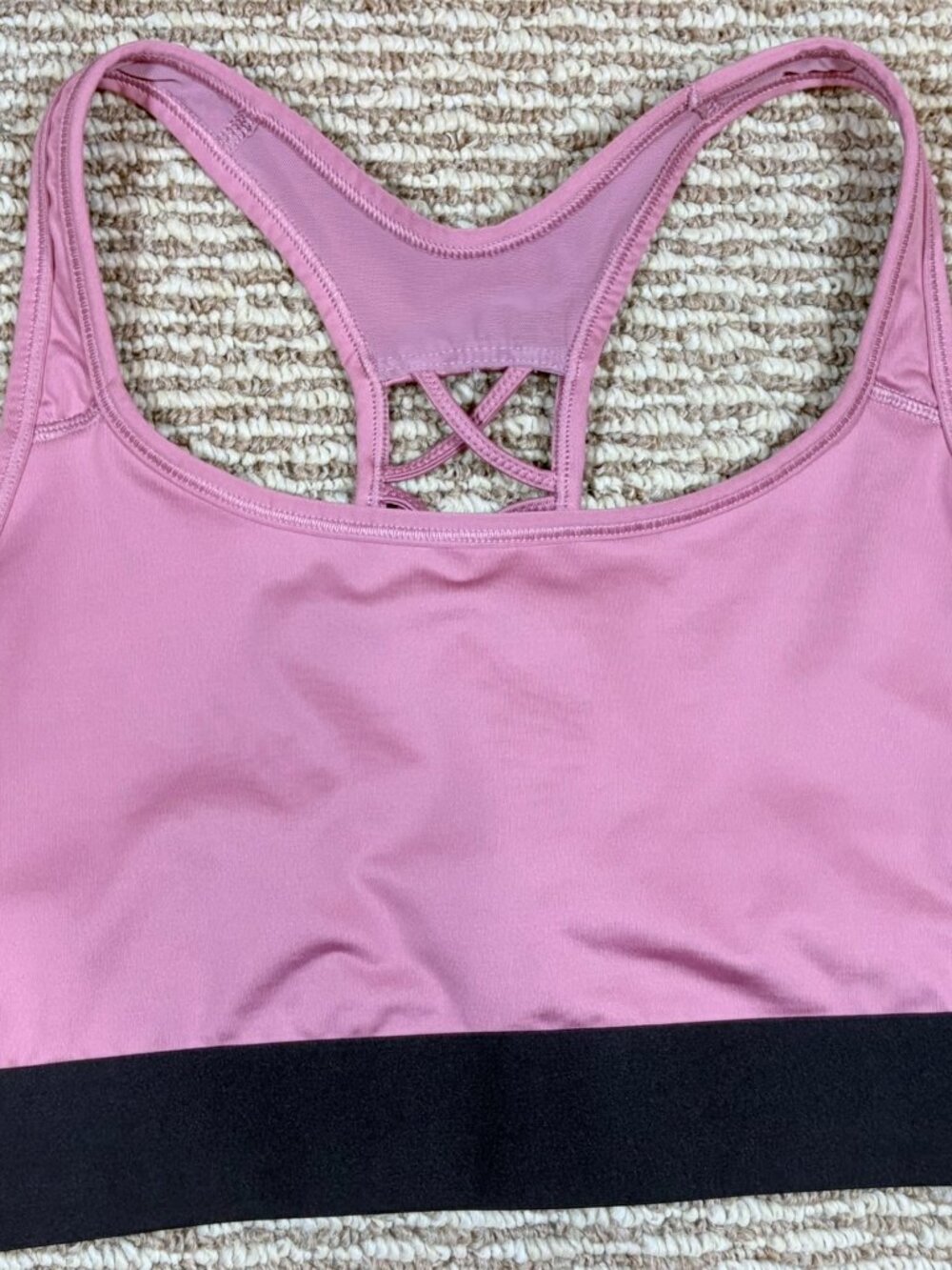 Victoria’s Secret Victoria Sport The Player Lace-Up Sports Bra L Mauve